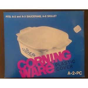 CORNINGWARE Clear Plastic Storage Lid Fits A-2, A-3, A-8 Containers Original Box
